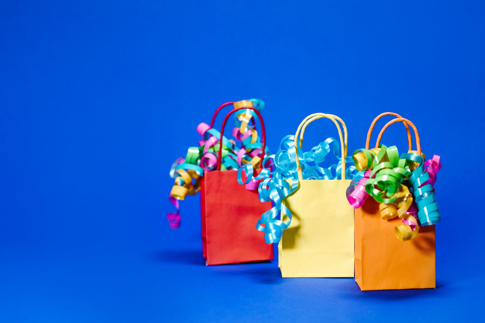 colorful gift bags